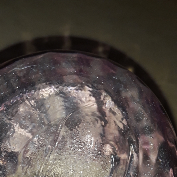 Clear Pinkish Glass Vase - Picture 4 of 6